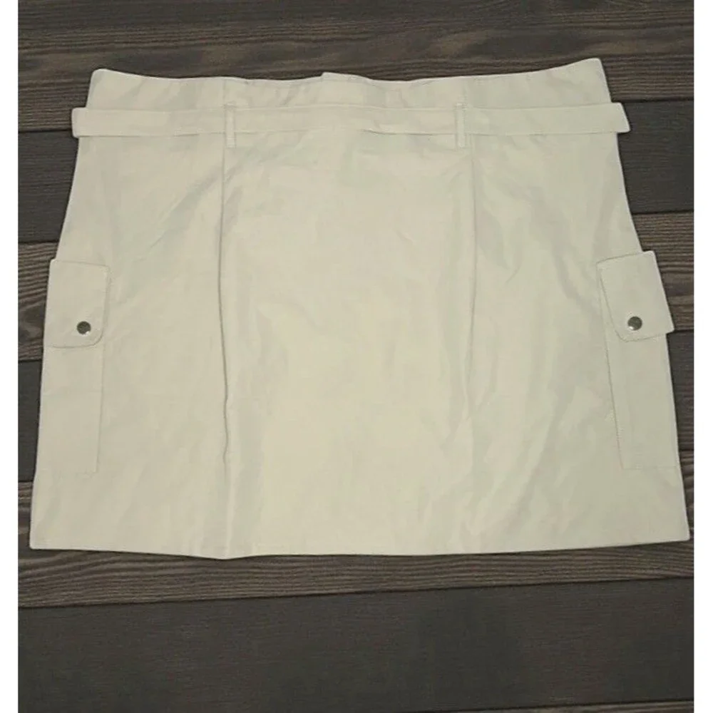 PrettyLittleThing Plus Khaki Cargo Mini Skirt Utility Y2K Womens Sz 22